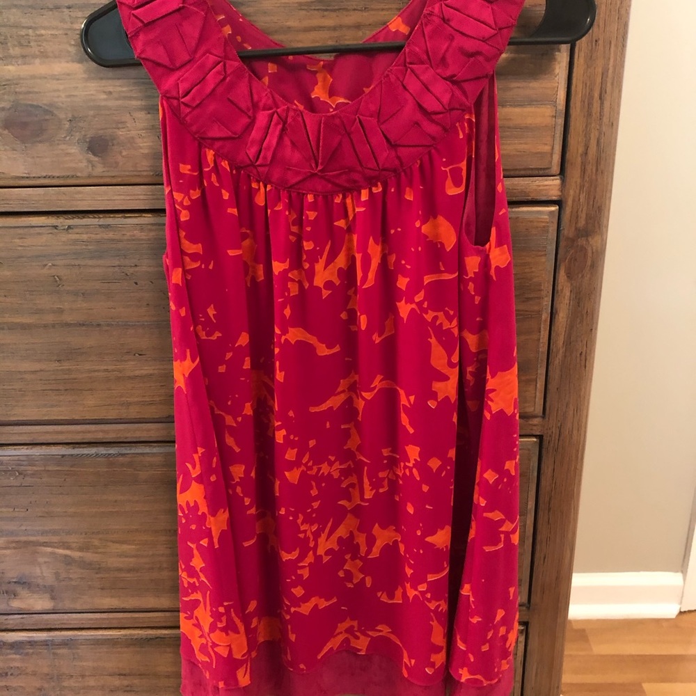 Hot pink and orange tunic